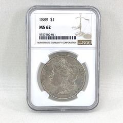 【鑑定品】モルガンダラー　1ドル　銀貨　NGC MS62 未流通品