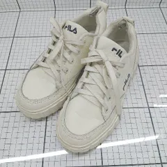 ◇ Θ FILA フィラ 厚底 サンドブラスト厚底シューズ サイズ23 ホワイト系 レディース E  【1508200026480】のサムネイル