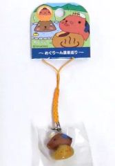 [중고] 열쇠 고리 마스코트 (캐릭터) 카피바라 씨 뿌리 내림 (오렌지) [카피바라 씨 ~ 순회 ~ 온천 순회 ~] 군마 한정
