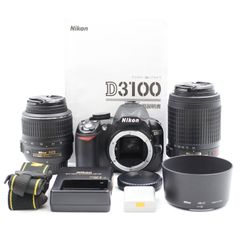 ■シャッター数7494枚！極上品■ Nikon D3100 ボディ ダブルズームキット デジタル一眼レフカメラ ニコン