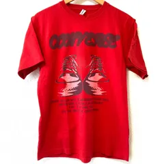 (^w^)b CONVERSE コンバース クルーネック 半袖 Tシャツ 綿100% コットン スポーティー カジュアル ストリート レッド 赤 メンズ レディース 男女兼用 サイズM トップス 上着