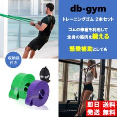 db-gym トレーニングチューブ 懸垂補助  2本セット ゴムチューブ トレーニングゴム レジスタンスバンド エクササイズバンド 筋トレ チューブトレーニング トレーニングゴムセット