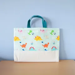 レッスンバッグ ＊ Fresh　Dino マチ3cm