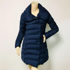 美品★TATRAS・タトラス MADDALENA Rライン レディース ブランドアイコンロゴワッペン付き シルク混ウール ビックボタン ダウンコート(1)レディースダウンジャケット カジュアル ジャケット 秋冬物 アウター ブランド コート