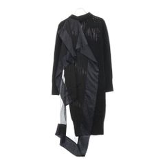 Sacai (サカイ) シフォンドッキング ニット ワンピース ブラック
