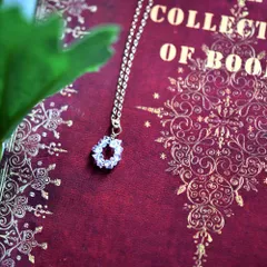 単品　オリジナル 極上 ハーキマーダイヤモンドのドロップネックレス　4月の誕生石