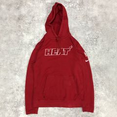 NBA マイアミ・ヒート プルオーバー パーカー NIKE M レッド 古着 バスケ