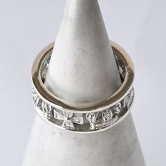 【研磨済】 JUSTIN DAVIS MEDIEVAL WEDDING BAND リング/KIDS 6号 シャイニー SRJ2011 ジャスティンデイビス 指輪 クラウン 王冠 シルバー925