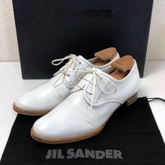 ジルサンダー　ホワイト　レースアップシューズ