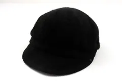 ルーアンドシー キャスケット キャップ 帽子 ブランド レディース Lサイズ ブラック Loo&c 【中古】