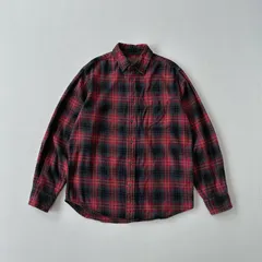 ウールリッチ　ネルシャツ　チェック柄　00s WOOLRICH plaid Flannel shirt red black T1935 B4