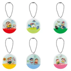 【中古】キーホルダー 全6種セット 「映画クレヨンしんちゃん オラたちの恐竜日記 シャカシャカカプセルクリップチャーム」