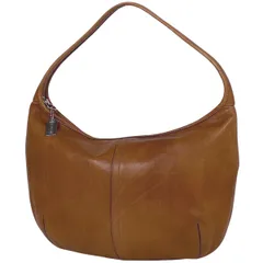 コーチ COACH ロゴ ハンドバッグ ショルダーバッグ ワンショルダー ハンドバッグ レザー ブラウン 9226 レディース 【中古】