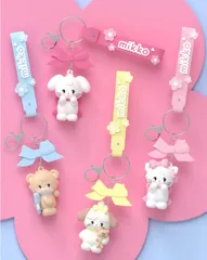 mikko　ミッコ　キーホルダー　ムース　ラテ　スフレ　キャミー　日本未発売　海外輸入品