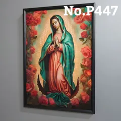 No.P447 A4 マリア様 聖母マリア ローライダー ポスター 写真 アート ヒップホップ インテリア 額 壁 coco