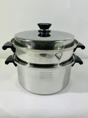 アムウェイ★蒸し器★鍋★Queen★ステンレス アムウェイ クイーンクック 蒸し器 鍋セット Amway 無水調理 未