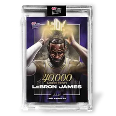 ★完全受注生産品★レブロン・ジェームズ★前人未到40000得点到達記念カード★ロサンゼルス・レイカーズ★アメリカ代表★NBA★未開封★TOPPS　トップス★マグホ入り★
