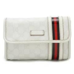 GUCCI グッチ GGスプリーム シェリーライン ウエストバッグ ウエストポーチ ベルトバッグ PVC レザー ホワイト 白 ブラック レッド 152597のサムネイル