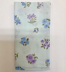 ダブルガーゼ手ぬぐい 和晒し手ぬぐい おまとめ買いがお得 【花だより ブルー】汗取り 薄い ご旅行にも 出産祝い 沐浴 海外土産 新品未使用品 日本製