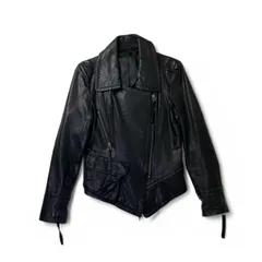 古着 変形 デザイン ラムスキン ライダース ジャケット