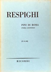 レスピーギ ローマの松 (スタディスコア/ポケットスコア)輸入楽譜 Respighi Pini di Roma リコルディ社/Ricordi 洋書
