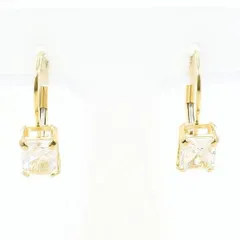 14K　YG　ピアス　pierced earrings　ジルコニア　総重量約1.9g