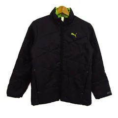 プーマ ジャケット ジャンパー スポーツウエア アウター 記名有 キッズ 男の子用 150サイズ ブラック PUMA 【中古】