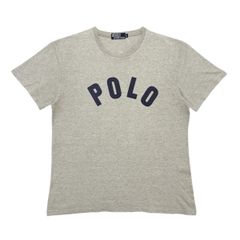 中古 90s ポロバイラルフローレン Polo by Ralph Lauren アーチロゴ Ｔシャツ クリ ーニング済 ナイガイ メンズ L