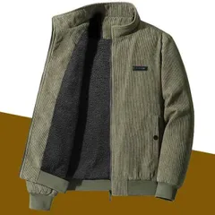 種類48：2XL /B：アーミー グリーン シェルパ 春 コーデ メンズ 用 服 シンプル ファッション オシャレ 大人 かっこいい 大きいサイズ ストリート 紳士服 コート ラムウール 厚手 コーデュロイ カジュアル 暖かい コットンコート