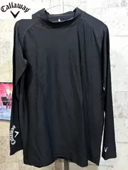 キャロウェイ モックネック インナーシャツ 黒 LL メンズ コンプレッション callaway 241-959505