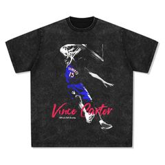 ヴィンス カーター Vince Carter NBA ヴィンテージ加工 コットン 半袖 Tシャツ 男女兼用 S～3XL