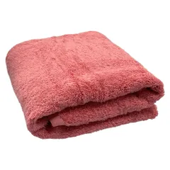 ホテルライク バスタオル 1枚 ローズ 約60×120cm 綿100% 吸水 中厚手 毛羽落ちが少ない ふんわり手触り 新品 未使用