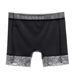 ショーツ 二分丈 レディース サラサラ生地 深履き レース 食い込まない ライン出にくい 1枚穿き M L XL 3L 4L s716