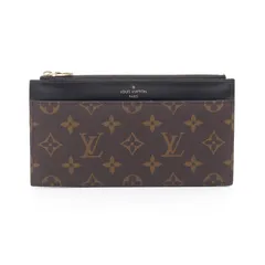 ルイ・ヴィトン LOUIS VUITTON 札入れ スリム パース モノグラム M80348 PVCコーティングキャンバス レザー スリムパース レディース Used A