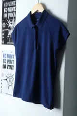 W ( S ) NIKE(ナイキ) 半袖 カラー Tシャツ 機能性 ネイビー 限定版- 131A1