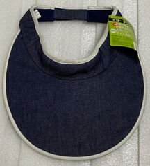 【未使用品】DIC ガーデンバイザー HN-320 デニム 日焼け防止 抗菌防臭加工 丸洗いOK サイズ調整可能 ディックコーポレーション サンバイザー 帽子 キャップ 顔カバー お出かけ ガーデニング