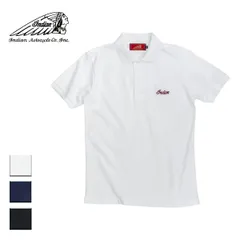 【新品】 Indian インディアン Basic Polo-Shirt logo メンズ/レディース ホワイト/ネイビー/ブラック S-XLのサムネイル