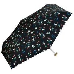 【 新品 未開封 】 ワールドパーティー 雨傘折＿Wpc. ストロベリーガーデンmini BK wpc ［雨傘 /レディース /53cm］ 3316-304-002 未使用 送料無料