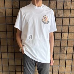 【2025春夏物入荷】☆1/30入荷☆ MONCLER モンクレール ロゴワッペン Tシャツ 8C00004 83927 メンズ 半袖 ホワイト