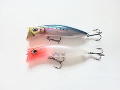 KIRINJI風 シーバス用 ウェイクベイト 2色セット レッドヘッド イワシ フローティングミノー 80mm 12g トップウォーター チヌ クロダイ ヒラスズキ 河口