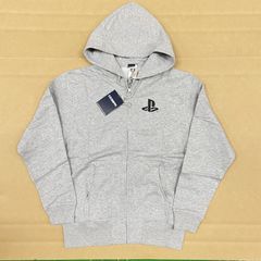 コスパ プレステ プレイステーション 長袖 パーカー トレーナー トップス アウター M グレー ミックス ジップパーカー 初代 PlayStation【T03