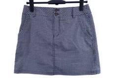 【美品】adidas(アディダス) スカート 白黒チェック レディース L/G ゴルフ用品 2503-0341 中古