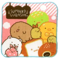 【中古】タオル・手ぬぐい(キャラクター) 集合(ピンク) ハンドタオル 「一番くじ すみっコぐらし すみっコパンきょうしつ」 F賞