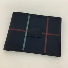 Burberrys バーバリー　メンズ　折りたたみ財布　二つ折り　ネイビー
