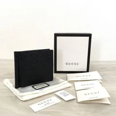 470 未使用品 グッチ マネークリップ ブラック シマグッチ