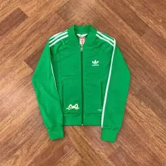 美品　アディダス　オリジナルス　ビンテージ　メキシコ　トラック　ジャケット 90s⭐️メキシコ限定 adidas トラックジャケット L vintage緑×白