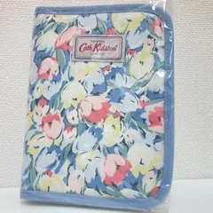 【新品未使用】キャス キッドソン マルチポーチ 縦型 マルチケース 見開き 花 柄 チューリップ 赤 青 黄色 レッド ブルー イエロー