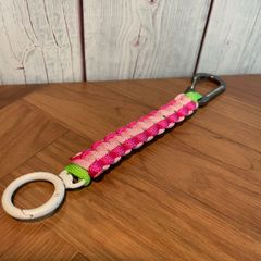 ★ハンドメイド★パラコードストラップ（ピンク）