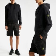32 STONE ISLAND ストーンアイランド K1S156100045 S0051 ブラック パーカー フーディー