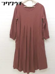 ◇ AS KNOW AS PINKY アズノゥアズピンキー 長袖 ロング ワンピース テラコッタ レディース 【中古】 【1103250010948】のサムネイル